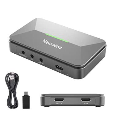 Imagem de Newmowa Placa de captura de áudio e vídeo 1080p, dispositivo de captura de vídeo HDMI USB 3.0 para ensino de jogos, gravador de vídeo ao vivo, compatível com sistema operacional Windows Mac OS OBS