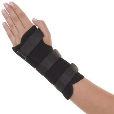 Imagem de Ortese Para Punho Em Neoprene Com Tala Preto - Artipé, Esquerdo GG