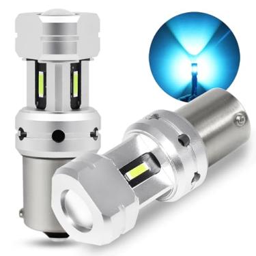 Imagem de PHINLION 1156 Lâmpadas LED azul gelo, super brilhantes 12V 24V P21W 7506 BA15S 1141 LED de substituição para luzes de ré ou de circulação diurna de carro, sem polaridade, pacote com 2