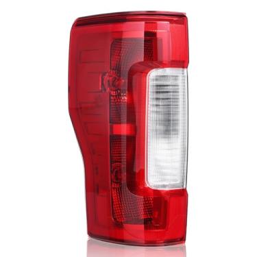 Imagem de Luz traseira do lado esquerdo do motorista compatível com Ford F250 F350 F-250 F-250 F-250 F-350 F-350 – Lâmpada incluída – Modelo de ponto sem LED não cego