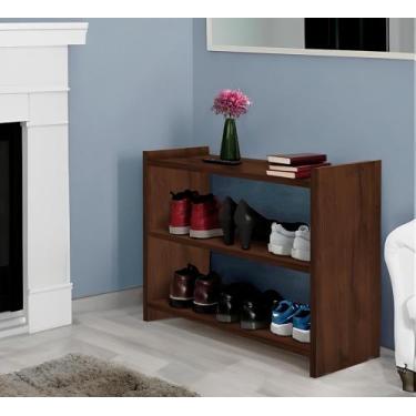 Imagem de Sapateira para Hall de Entrada - 3 Prateleiras - Cor Amêndoa - EJN Móv