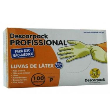 Imagem de Luva De Latex Com Pó Tamanho Pequeno Com 100 Unidades Descarpack