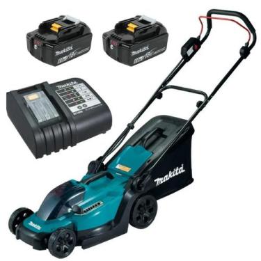 Imagem de Maquina De Cortar Grama 2 Baterias 18v 6ah Dlm330 Makita Com Carregado
