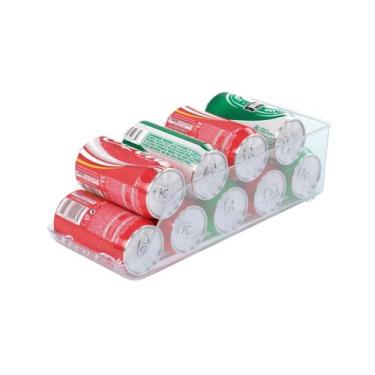 Imagem de Organizador De Geladeira Para Latas Cervejas e Refrigerantes Multiuso 