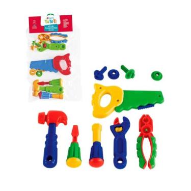 Imagem de Brinquedo Kit de Ferramentas Infantil 10Pçs Colorido Presente Menino 3