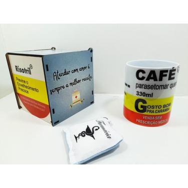 Imagem de Kit Presente Personalizado Risotril & Café para Farmaceuticos - Reidop