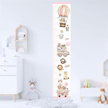 Imagem de Régua de Crescimento Adesivo Balão Infantil Menina - Cg Mimo kids