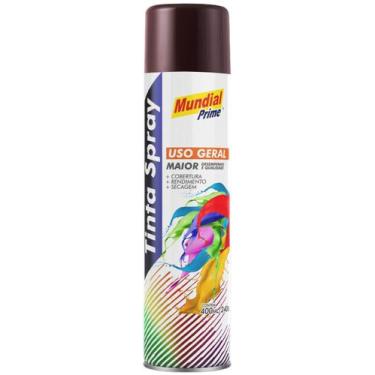 Imagem de Spray Mundial Sintético Marrom Brilhante 400 ML - Mundial Prime