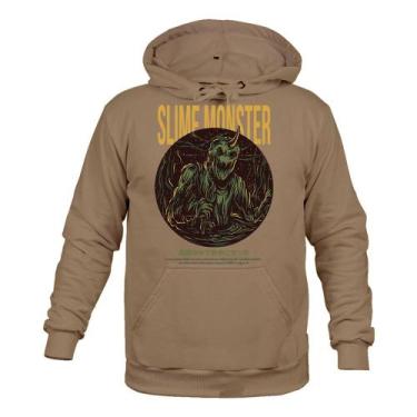 Imagem de Moletom Unissex Canguru Monster - Surprass, Bege, G