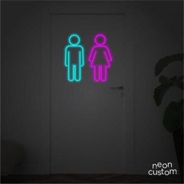 Imagem de painel letreiro led Neon Sinalização banheiros decoracao festa bar - N