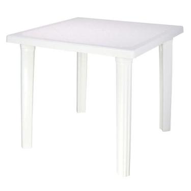 Imagem de Mesa Quadrada Sancho em Polipropileno Branco 80 cm Tramontina