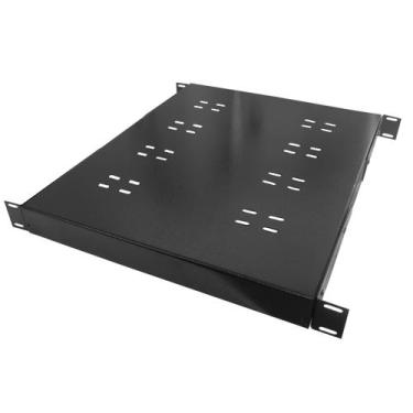 Imagem de Bandeja Fixa Ventilada 1U x 500 mm 4 PT - Preto - Pier Telecom