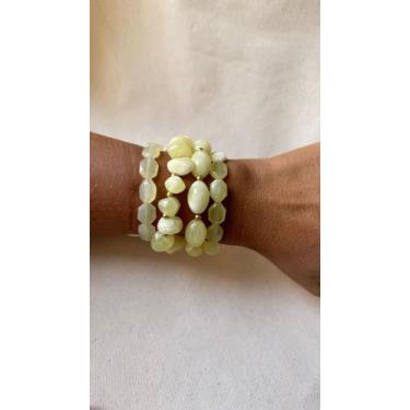 Imagem de Kit de Pulseira Amarelo Claro - Nilza Biju