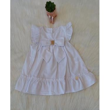 Imagem de Vestido infantil Petit Enfant Vermelho ou Branco, Vermelho, M