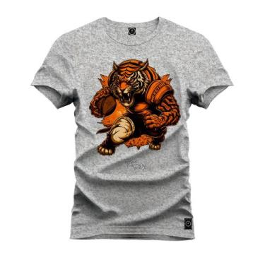 Imagem de Camiseta T-Shirt Unissex Eestampada Algodão Tigre Basquete - Nexstar, 