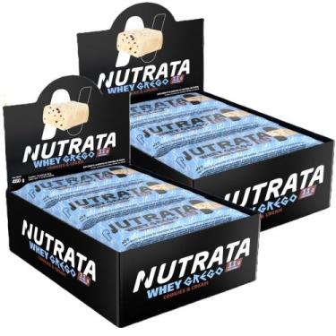 Imagem de 2x Grego Bar Cookies & Cream - Nutrata 12 un.