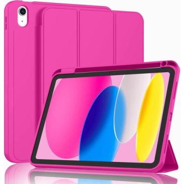 Imagem de Capa Case Smart Flip Para Novo iPad 10 Geração 10.9" Com Suporte de Ca
