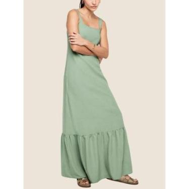 Imagem de Vestido Feminino Reto Em Tecido Com Linho Dzarm-Feminino