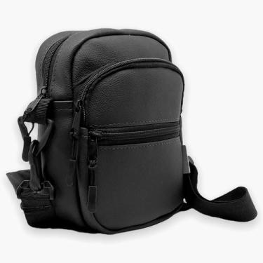 Imagem de Shoulder Bag Mini Bolsa Tiracolo Pochete Básica Zíper Preto - HUNTER, 