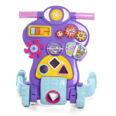Imagem de Andador Bebê Piloto Mesinha Educativa Rosa Ta Te Ti