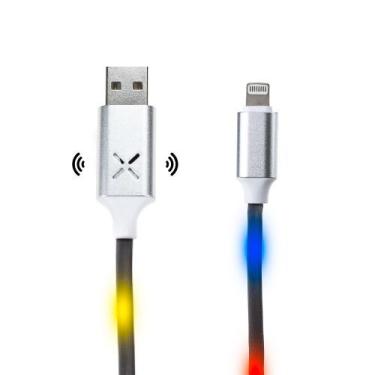 Imagem de Cabo Carregador Lightning Led Ativado por Som 1m - Comp