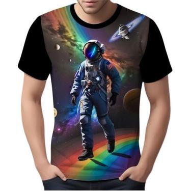 Imagem de Camisa Camiseta Galaxias Astronauta Marte Lua Planetas 5 - Enjoy Shop,