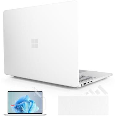 Imagem de Lepeoac Capa para laptop Microsoft Surface de 13,9 polegadas, 2024 Windows 11 Copilot+ PC, tela sensível ao toque da 7ª edição, capa rígida de plástico com capa de teclado e protetor de tela,