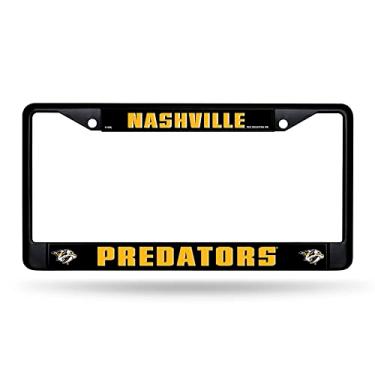 Imagem de Rico Industries NHL Nashville Predators Preto 30,48 cm x 15,24 cm Metal Preto Moldura Carro/Caminhão Acessório Automotivo