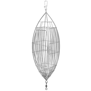 Imagem de Gaiola de isca de pesca de aço inoxidável, suporte alimentador de caranguejo de camarão com distribuição fácil e uniforme de isca para vários cenários de pesca (Extra Grande)