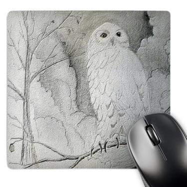 Imagem de 3dRose LLC Mouse pad de coruja noturna 20,3 x 20,6 x 0,6 cm (mp_13726_1)