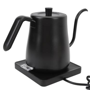 Imagem de Chaleira Elétrica Pescoço de Ganso, 800ml 1000W ABS 304 Aço Inoxidável Desligamento Automático Despeje sobre a Chaleira Com Base de Aquecimento, Caldeira de água Elétrica (Plugue