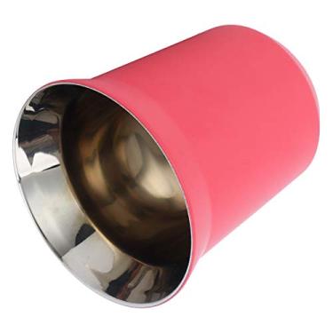 Imagem de Copo Cápsula de Café, Parede Dupla Durável Presentes Requintados Copo de Café 304 Aço Inoxidável para Leite Chá para Leite para Loja de Café(Rosa vermelha)