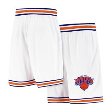 Imagem de Ultra Game Shorts de treino de basquete masculino de malha esportiva, branco