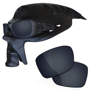 Imagem de RockShell Lentes polarizadas de substituição para óculos de sol Oakley Fuel Cell OO9096 - preto metálico