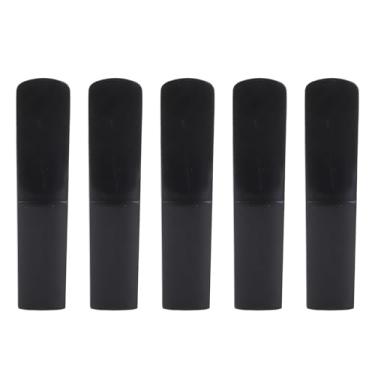 Imagem de Palhetas de Saxofone Soprano 2.5, Palhetas de Saxofone Soprano Premium, Resistência Versátil, Palhetas de Resina para Prática, Palco, Concerto (Preto)