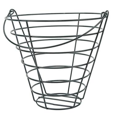 Imagem de Cesta de Bolas, Cesta de Armazenamento de Bolas Recipiente de Cesta de Metal Leve de Grande Capacidade Com Alça Dobrável Braçadeiras de Mão e Pulso para Curso (4 x 4 cm / 1,6 x 1,6 pol.)