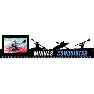 Imagem de Porta Medalha Canoagem Porta Retrato Para Até 100 Medalhas - QUADRO DE