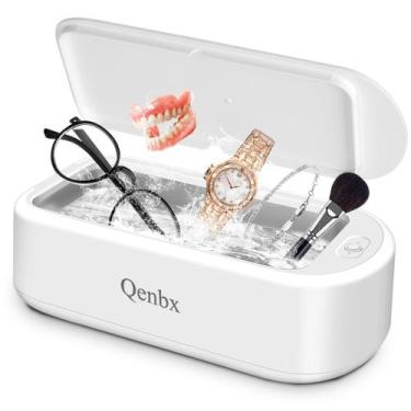 Imagem de Limpador ultrassônico de anéis de joias Qenbx 640mL com temporizador d
