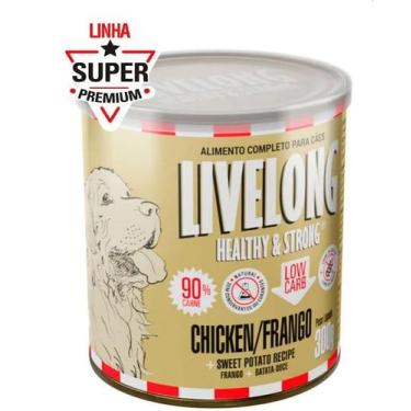 Imagem de Alimento Natural Livelong Sabor Frango para Cães 300g