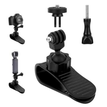 Imagem de BOXOB Suporte de viseira de sol para carro, câmera ajustável, acessórios práticos para câmera compatíveis com DJI Osmo Pocket 3 2 Action 5pro 3 4, Insta360 x4 x3 x2