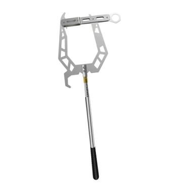 Imagem de oshhni Corda de amarração encadeador de rosquinhas telescópicas gancho portátil de longa distância portátil para iates pequenos barcos de canoagem de