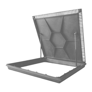 Imagem de Tampa Para Casa Máquinas Piscina 1,00x1,00m Com Grelha Nossa Kasa Preto