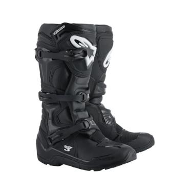 Imagem de Alpinestars Botas de motocicleta Tech 3 Enduro, proteção de motocross de alto desempenho, design durável com aderência avançada, conforto e segurança off-road certificado CE, 12, preto