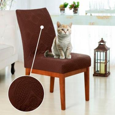 Imagem de Kit 4 Capa para Cadeira Sala Jantar Matelada Tabaco Premium - Charme d