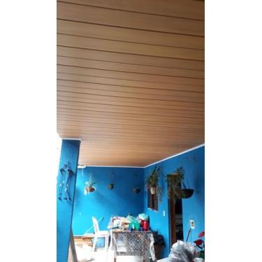 Imagem de Forro de pvc Lamina com 95 CM POR 20 cm largura Kit 10 peças Cor Cerej