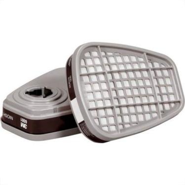 Imagem de Filtro Respirador Cartucho Para Vapor Organico 3M Com 2Pecas H00021289
