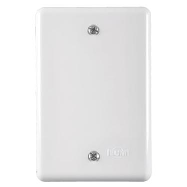 Imagem de Kit 5 Placa Cega Espelho Caixinha 4x2 Tomada Interruptor Universal Branco