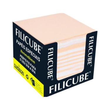 Imagem de Bloco Lembrete Recado Filicube 8x8 Colorido 650fls Filiperson