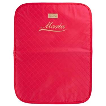 Imagem de Trocador de Fralda Portátil Personalizado com Nome – Impermeável, Acolchoado e Dobrável (Vermelho)