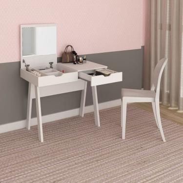 Imagem de Penteadeira com Espelho 1 Gaveta Espresso Móveis